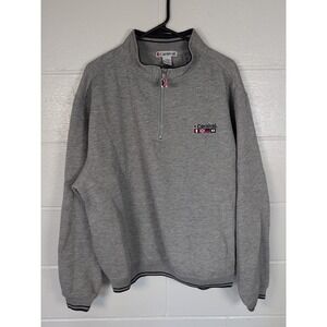 Vintage Carnival Sweater Adult L/XL Long Sleeve 1/4 Zip Pullover